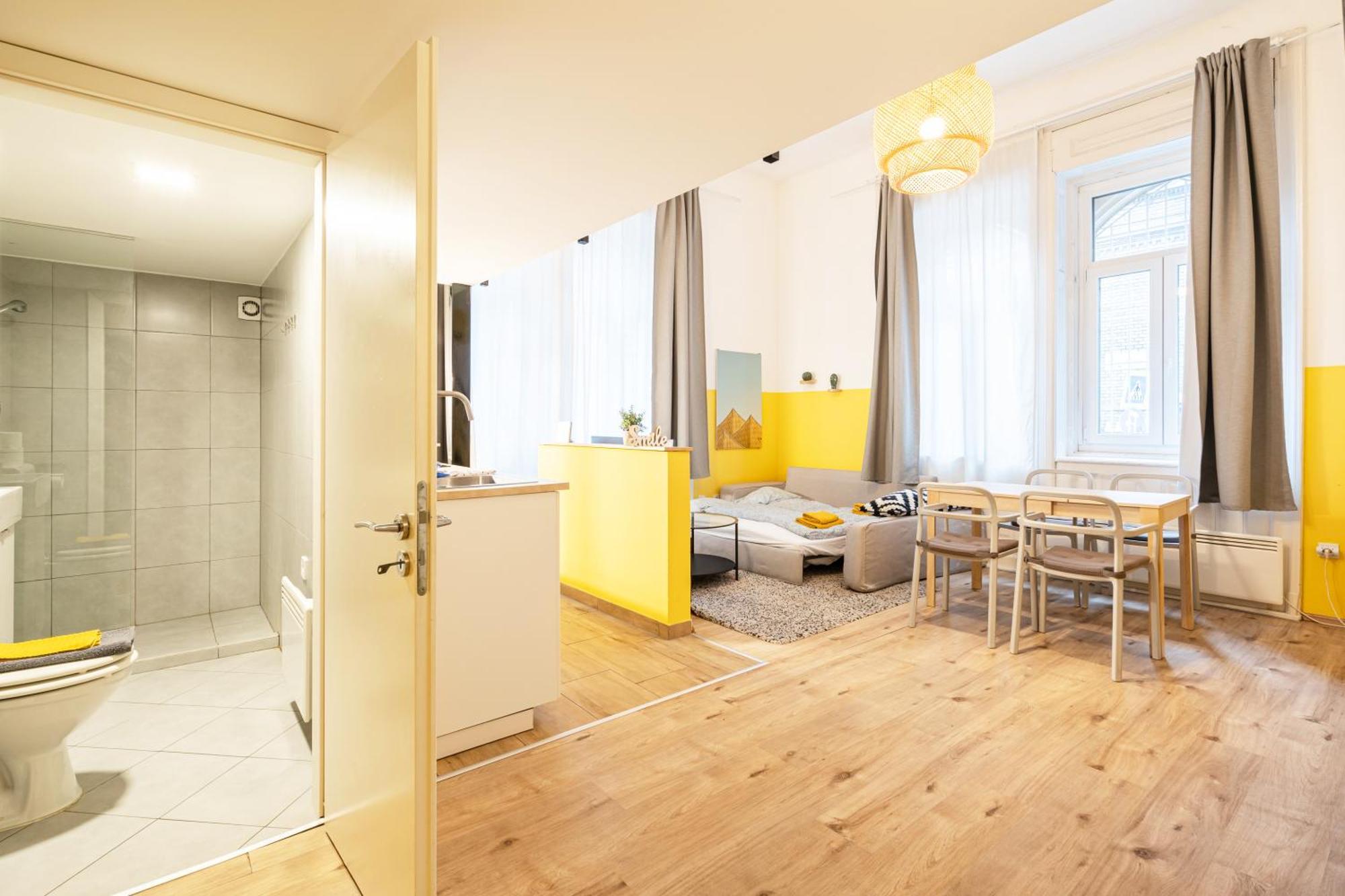בודפשט Charming Studio In The Heart Of The Jewish Quarter W41 Yellow מראה חיצוני תמונה